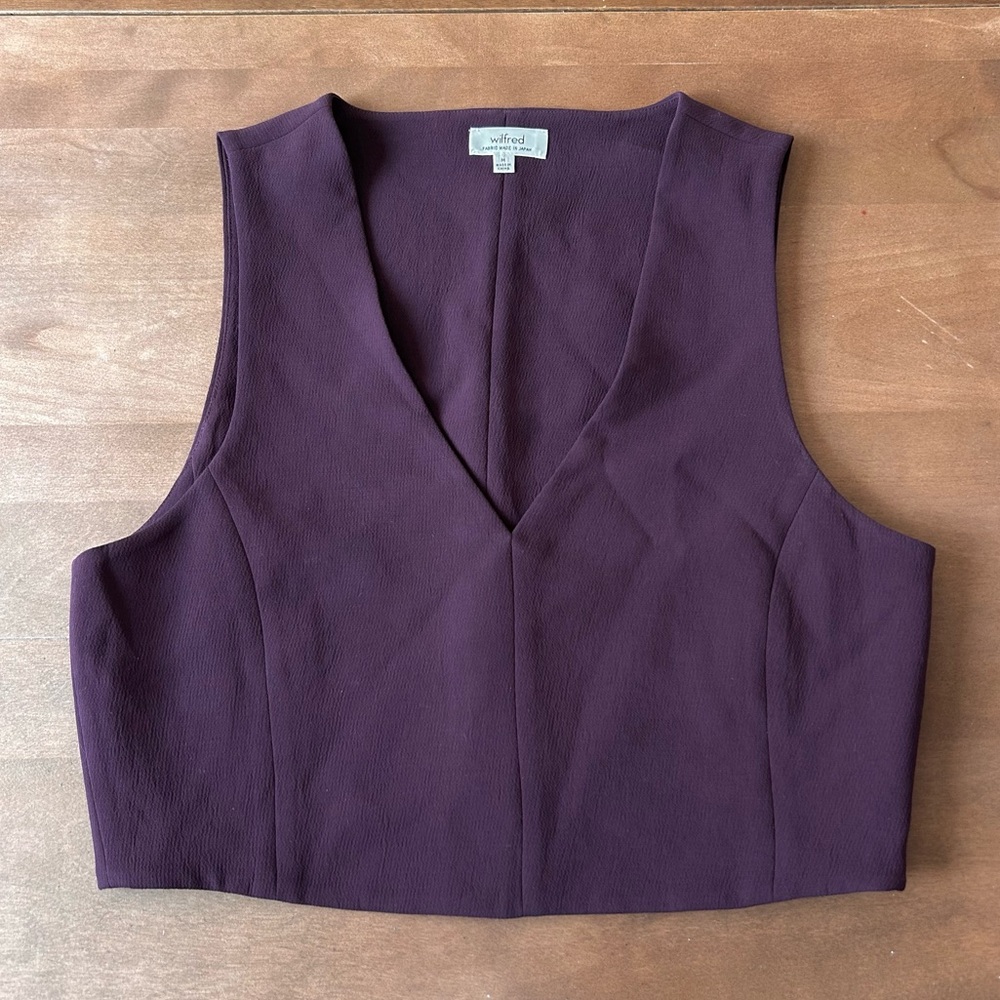 Wilfred Dauphine Crop Top Wine